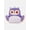 Purple Birds, variant on Toddlers' 13.5" Cozy Teddy Bear Backpack, Minted Green
