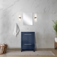 thumbnail image 6 of Lafarre 24 in W x 20 in D Navy Blue Bath Vanity, Cultured Marble Top and Chrome Faucet Set, 6 of 6