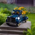 thumbnail image 5 of Del Jardín De La Camioneta Pickup Del Estilo Retro Con La Maceta Del Camión De Las Luces Del Coche Para El Patio Del Porche seitruly HA043507-01, 5 of 5
