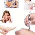 thumbnail image 3 of Stainless Steel Dual-Head Massage Stick, Suitable for Eye, Face, Foot, Arm, Back, Neck - Full-Body Relaxation Acupressure Tool to Stimulate Muscle-Massage stick, 3 of 5