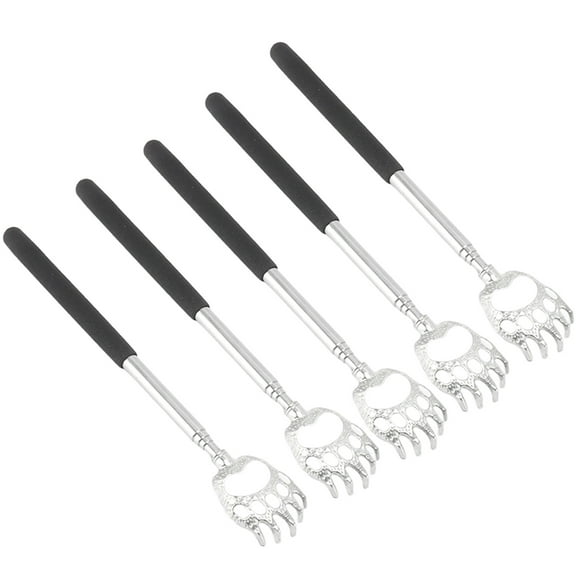 Back Scratcher5Pcs Back Scratcher Telescopic Extendable Metal Back Scratcher Stainless Steel Back Scratcher Elevated Design