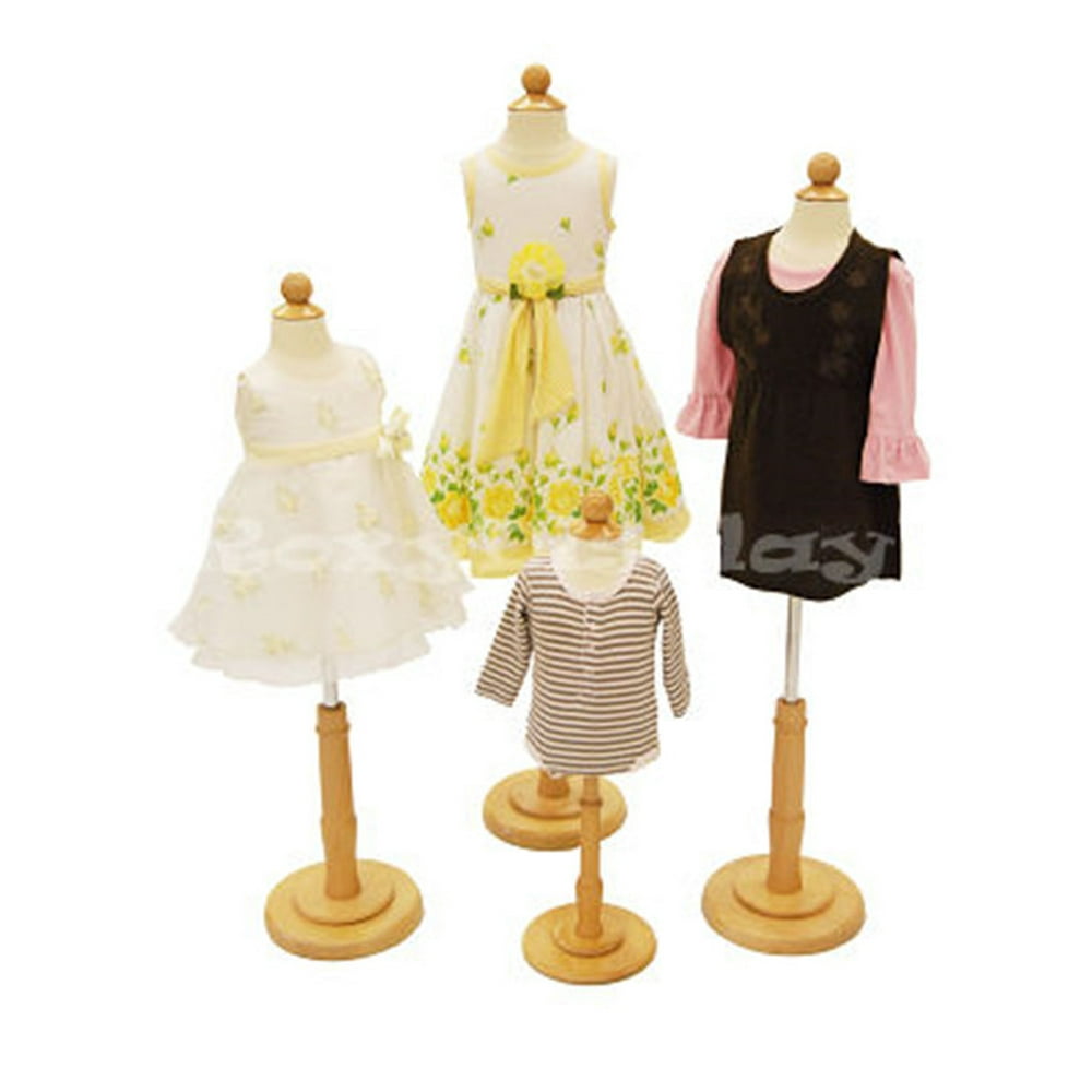 4 Units Child Mannequin Dress Form Display JFC06M 1T 2T 3/4T Group