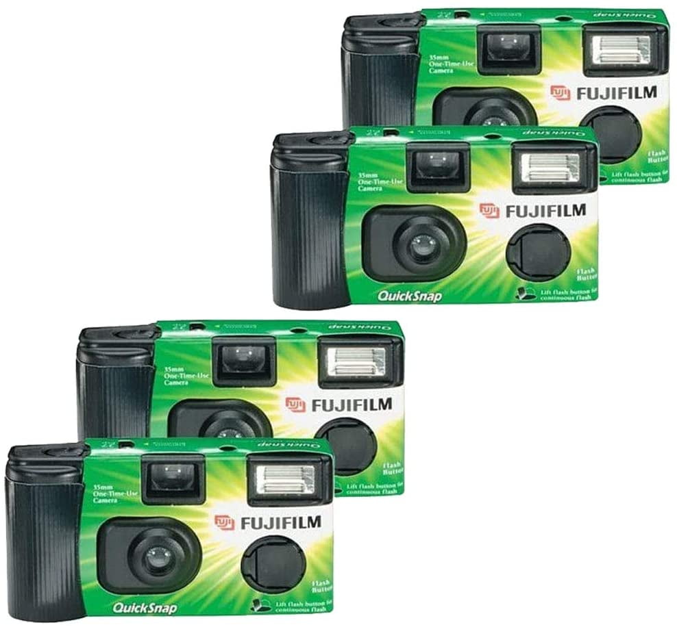 jam Komkommer bijstand 4 Pack Of Fujifilm Quicksnap Flash 400 ASA Disposable Single Use 35mm Camera  - Walmart.com