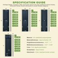 thumbnail image 6 of Resenkos Premium Louvered Faux Shutters, Durable, Low-Maintenance Decor for Indoors & Out, 14"x39", Blue, 6 of 11