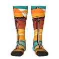 thumbnail image 1 of Balery Vintage Beach Sunset Calcetines novedosos Calcetines deportivos Calcetines hasta la rodilla Calcetines de algodón Calcetines originales y geniales, 1 of 6