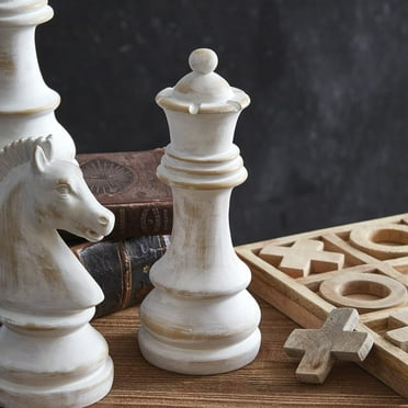 Colonial Tin Works Chess Sculpture Queen, 8.75-inch Height, Resin, Home, Home D√©cor