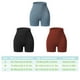 thumbnail image 4 of Minnieouse Pantalones cortos sin costuras para mujer, mallas cortas atléticas, cintura alta, parte inferior de elevación de cadera, ropa de Type2 NO2, 4 of 6