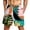 Black, variant on Satingcolo Men's Hawaiian Beach Shorts Elastic Mid Waist Drawstring Athletic Shorts Lightweight Summer Casual Trunks with Pocket Watermelon Red M