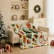 thumbnail image 1 of Christmas Print Blanket Comfortable And Soft Flannel Blanket Merry Christmas Blanket Suitable For Bedroom Sofa Christmas Decoration 130X100cm, 1 of 7