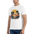 thumbnail image 6 of Graphic Tees Beach Summer Gildan Men's Short Sleeve T-Shirt 180g, 6 of 8