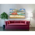 thumbnail image 3 of Epic Graffiti 'Beach Scene Flamingos' by Chris Vest, Canvas Wall Art, 54"x40", 3 of 3