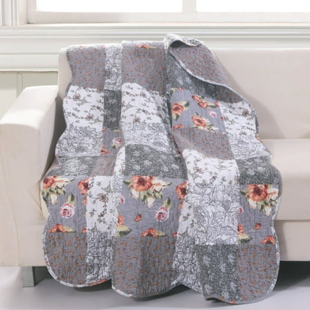 Giulia Quilted Throw Blanket by Barefoot Bungalow
