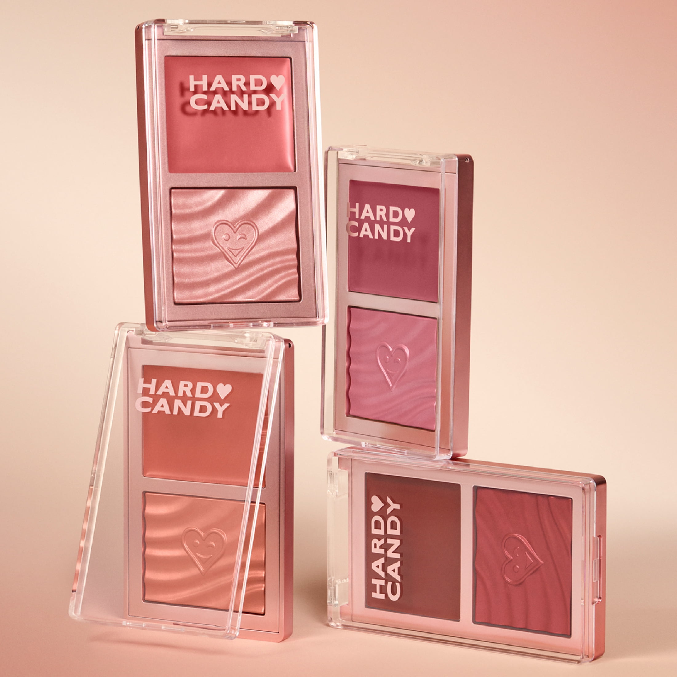 Hard Candy Blush On Lock Cream & Powder Blush Duo, Main Character, Midtone Pink, 0.35 oz