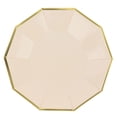thumbnail image 5 of BalsaCircle 25 Beige 9" Disposable Paper Salad Plates Gold Trim Tableware Decorations, 5 of 8