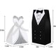 thumbnail image 4 of Xiao Hua 100 cajas de regalo para dulces de boda, caja de regalo para novios, recuerdos de boda para invitados y amigos (50 para la novia + 50 para el novio), 4 of 5