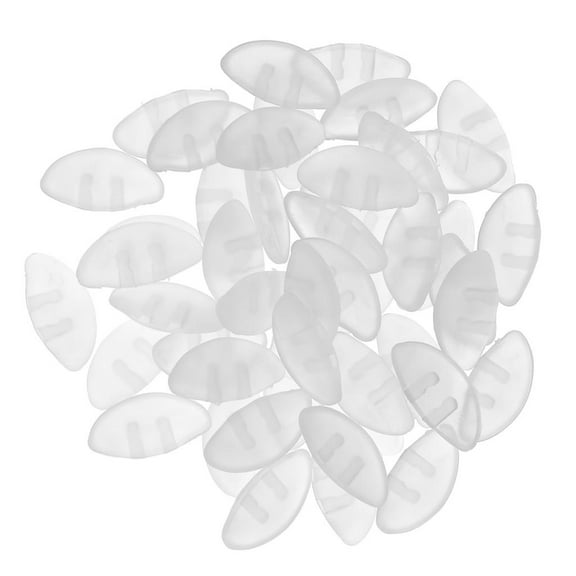 25 Pair 25mm Silicone Nose Pads Glasses Spectacles Eyeglass Nosepads Clear