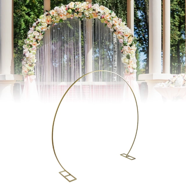 Arch Backdrop Stand, Round Backdrop Stand 6.9ft Multifunctional Metal Prevent Slip for Wedding Decoration