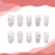thumbnail image 3 of Uñas postizas ovaladas Prensa elegante en las uñas Pajarita 3d Uñas francesas postizas Uñas acrílicas redondas para mujeres y niñas,11 Feliz Sencillez, 3 of 4