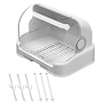 thumbnail image 4 of Baby Bottle Drying Rack Baby Bottle Organizer with Bottle Storage with Removable Drip Tray Nursing Baby Bottle Storage Countertop, 4 of 5