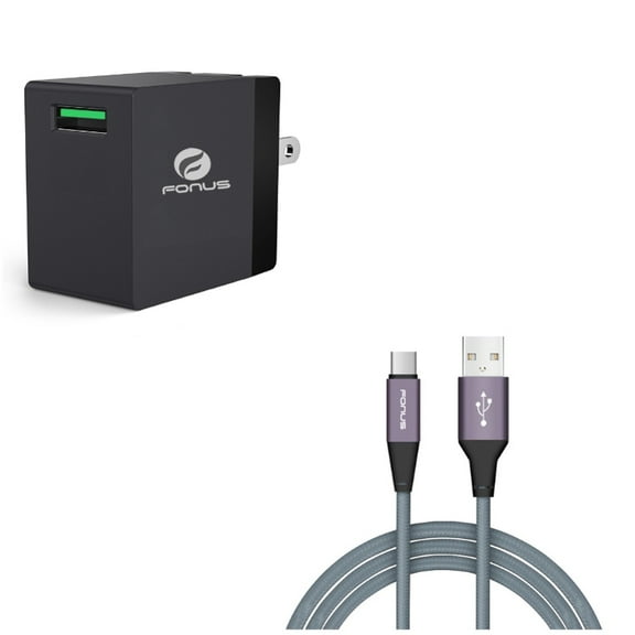 For Google Pixel 7a/7/Pro/6a - 10ft USB Cable w Fast Home Charger, Type-C Charger Cord Power, 18W USB Quick Charge Port for Google Pixel 7a/7/Pro/6a Phones