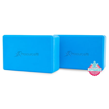 ProsourceFit Foam Yoga Blocks Set of 2, High Density EVA Yoga Bricks 4”x 6” x 9”