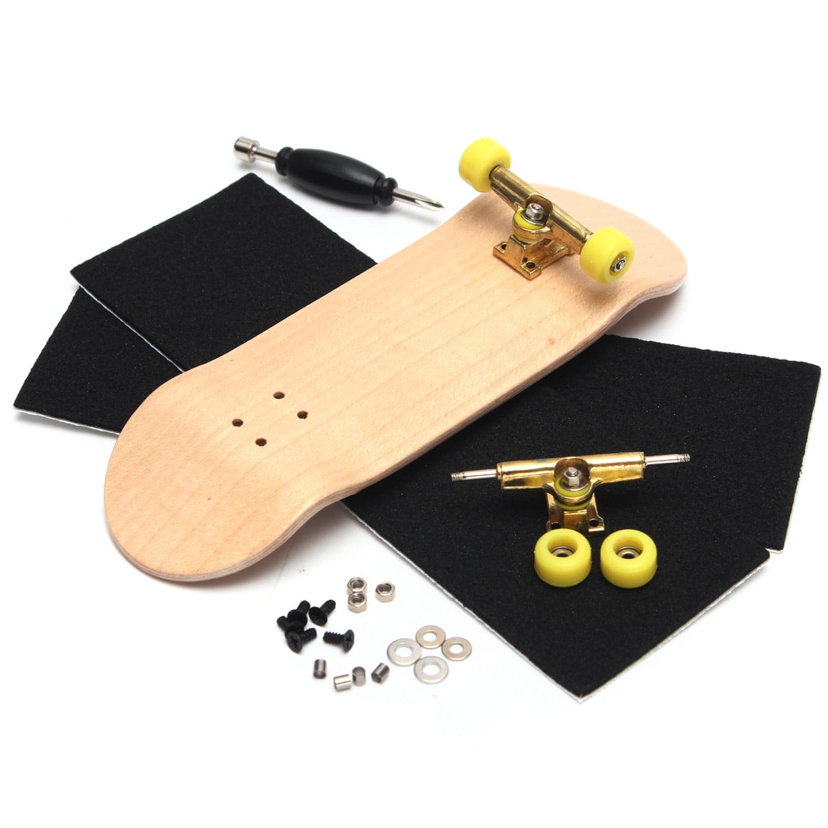 Portable Mini Complete Fingerboard Finger Skate Board Grit Box Foam