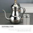 thumbnail image 2 of HEALEEP 1Pcs Long Spout Tea Kettle Nonslip and Anti-scald Lid for Tea House Use, 2 of 8