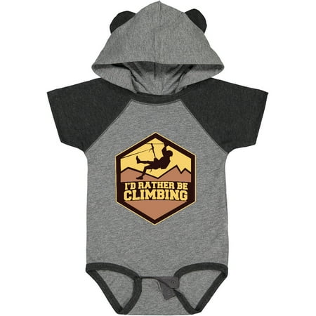 

Inktastic I d Rather Be Climbing Gift Baby Boy or Baby Girl Bodysuit