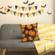 thumbnail image 4 of Fundas de cojines de Halloween Diseño bordado de calabaza | Fundas de cojín de terciopelo 18x18 pulgadas | Decoración festiva para el hogar de Acción de Gracias con sofá cama, cremallera oculta, 4 of 6