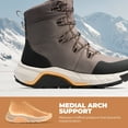 thumbnail image 6 of NORTIV 8 Men's Wide Winter Boots Grip on Snow Ice Insulated Waterproof Lightweight Comfortable Hiking Outdoor Boots, 6 of 10