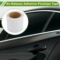 thumbnail image 2 of Unique Bargains Universal 32.81ft x 3.94In Air-Release Adhesive Pinstripe Tape Reflective Automotive Pinstriping Tape White, 2 of 6