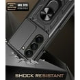 thumbnail image 2 of for Samsung Galaxy Z Fold5 Case with Slide Camera Cover for Men, Military Grade Drop Protective Phone Cover Case with Ring Kickstand for Samsung Galaxy Z Fold 5 SJ Black, 2 of 9