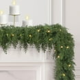 thumbnail image 3 of Holiday Time 9' Pre-Lit Natural Feel Cedar Garland, Green, 3 of 4
