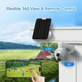 thumbnail image 4 of Outdoor solar safety camera, 4 megapixel PTZ powered security camera, outdoor security camera, with PIR motion detection, color night vision, two-way audio, can be used with Alexa, 4 of 8