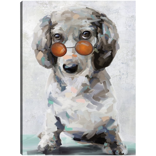 Cuadro Decorativo - Cachorros sombríos II Jr Impresión en canvas, estrechado