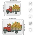 thumbnail image 3 of Dish Drying Mat, Sunflower Vintage Red Truck Microfiber Kitchen Dish Pads Super Absorbent Dish Drainer Mat Fast Drying Heat-resistant Drying Mat for Kitchen Counter, 16"x18", 3 of 7