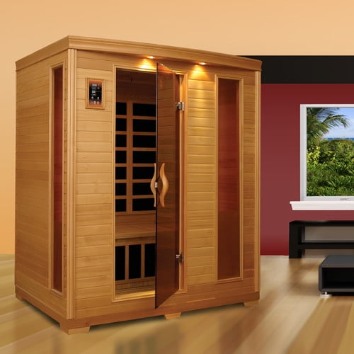 Golden Designs Inc. 3 Person Low EMF FAR Infrared Sauna by Golden Designs