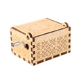 thumbnail image 3 of Caja de música de madera manivela ligera Wdftyju para decoraciones de recuerdos Libre de BPA, 3 of 4