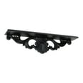 thumbnail image 1 of Benzara - Hanging shelf - rectangular - cedar plywood - black, 1 of 5