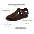thumbnail image 5 of Jerusalem Sandals Barak - Mens Brown, 5 of 11