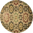 thumbnail image 1 of Ahgly Tapis Rond Lavable en Machine Intérieur Transitionnel GoldenRod Or, 4 Pieds Rond, 1 of 7