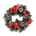thumbnail image 2 of Christmas Decoration Wreath Door Hanging Christmas Scene Arrangement Wall Hanging Decoration, 2 of 6