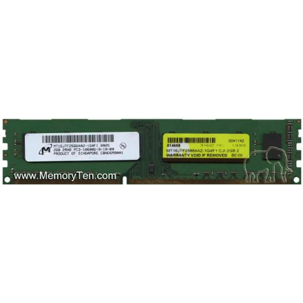 Micron 2gb Pc3 Ddr3 1333mhz Non Ecc Unbuffered Cl9 240 Pin Dimm Dual Rank Memory Module Mt16jtfaz 1g4f1 Walmart Com Walmart Com Micron 2gb Pc3 Ddr3 1333mhz Non Ecc Unbuffered Cl9 240 Pin Dimm Dual Rank Memory Module Mt16jtfaz 1g4f1 Walmart Com Walmart Com