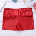 thumbnail image 7 of Doomiva Kids Girls Sequin Ruffle Crop Top with Shorts Set Sport Workout Gymnastics Dance Outfit Tracksuit Red 10, 7 of 7