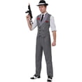 thumbnail image 7 of Men's Ruthless Gangster Costume Adult 1920s Mobster Costume Large, 7 of 7