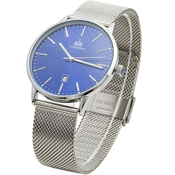 Blekon Collections Quartz Unisex 40mm Case Classic Metal Mesh Band Watch