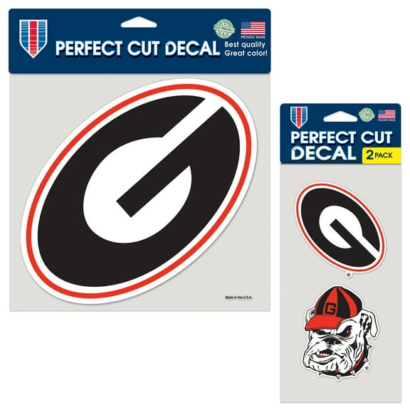 WinCraft Georgia Bulldogs Three-Pack Perfect Cut Decals