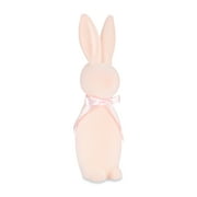 Way to Celebrate Easter Flocked Bunny Decor, Pink, 16"