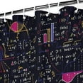 thumbnail image 3 of Math Equations Colorful Math Black Pattern Shower Curtain 72"x72" ,Bathroom Decorative Shower Curtains Set with 12 Hooks,Modern Waterproof Washable Shower Curtain, 3 of 6