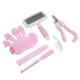thumbnail image 4 of Kit de recorte para mascotas, peine para perros, tijeras para uñas para gatos, suministros de limpieza para mascotas, kits de adornos de peluquería para mascotas, color rosa, 4 of 5